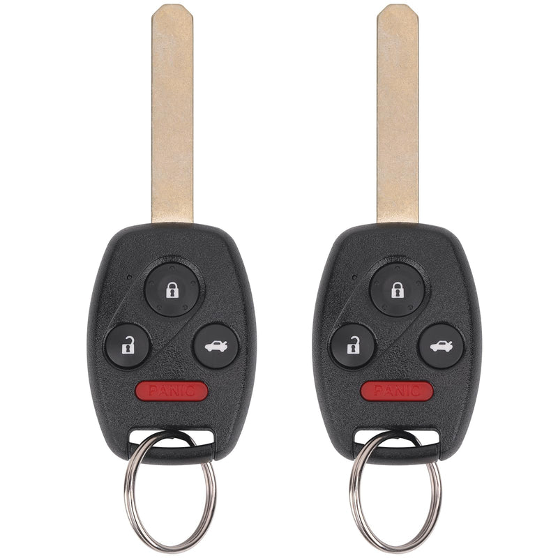 Key Fob Replacement for 2008-2012 Honda Accord Sedan(Not Coupes)/ 2009-2015 Pilot Car Keyless Entry Remote Control,KR55WK49308 35118-TA0-A00,4 Btns,2Pcs