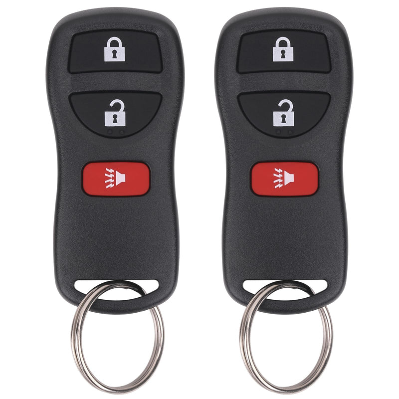 Keyless Entry Remote Key Fob Compatible with Infiniti FX35 FX45 QX4, Armada Pathfinder Frontier Murano Titan Quest Xterra Sentra, Replacement for KBRASTU15 (Pack of 2)