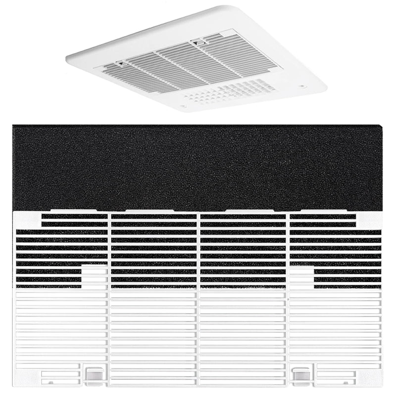 Dianrui RV A/C Vent Cover for Dometic AC Cover Replacement for Dometic 3104928.019, Duo-Therm RV Air Conditioner Grille Replacement with RV A/C Filter (14.1" x 7.7") RV Air Conditioner Parts 1 PC Grille+1 PC Filter