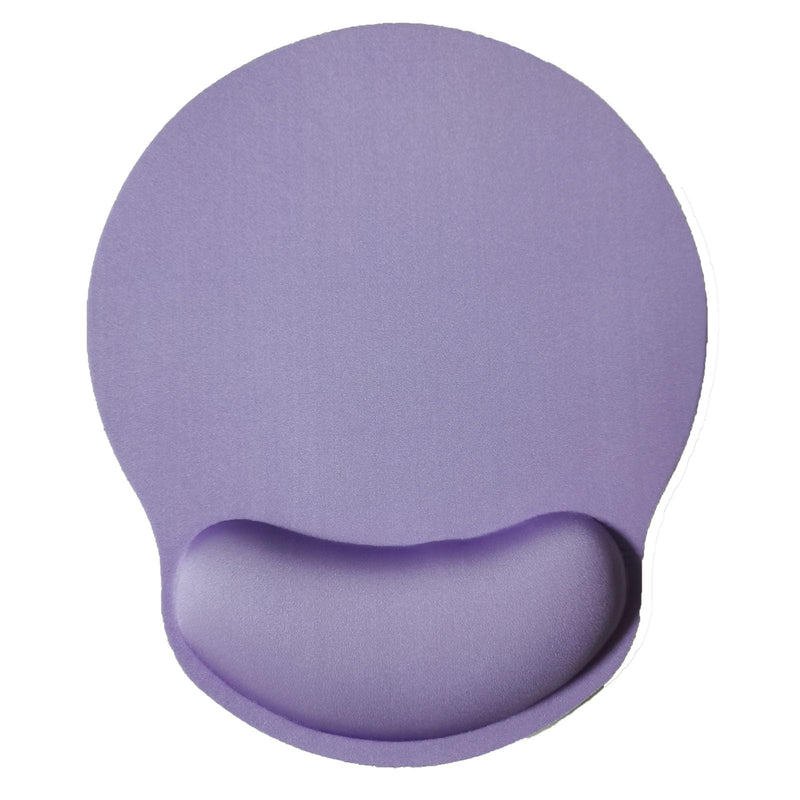 Mouse Pad with Wrist Support, Ergonomic Mouse Pad with Memory Foam Wrist Rest Cushion, Non-slip Rubber Base Gaming Mice Pad for Home Office Computer Laptop, Purple