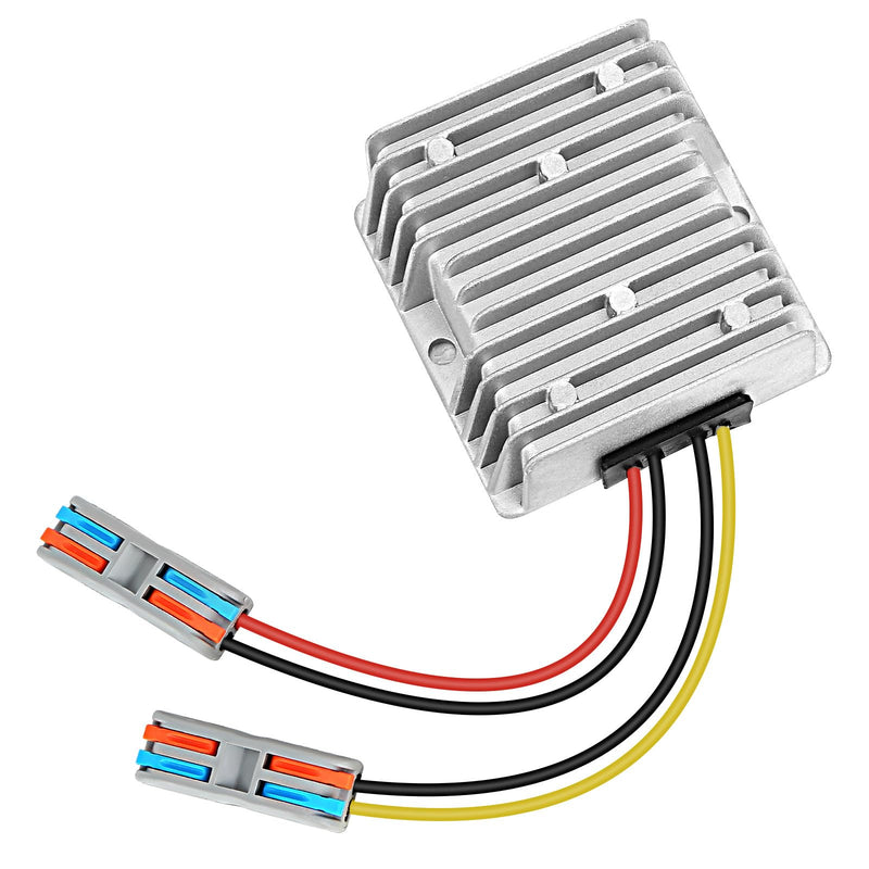 10A 120W Golf Cart 18V 20V 24V 36V 48V Step Down to DC 12V Converter Voltage Regulator Reducer Power Buck Converter Waterproof Transformer(DC 16-58V Inputs 16-58V to 12V 10A 120W