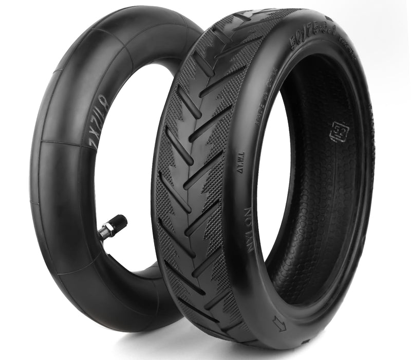 8.5 Tire Tube 50/75-6.1 Scooter Tire Replacement for Gorax/Xiaomi Electric Scooter,8.5 Inner Tyre, Thickened 8.5x2 Front Rear Pneumatic Tire and Tubes（1 Set） 50/75-6.1 Tire&Tube Non-slip 1Set