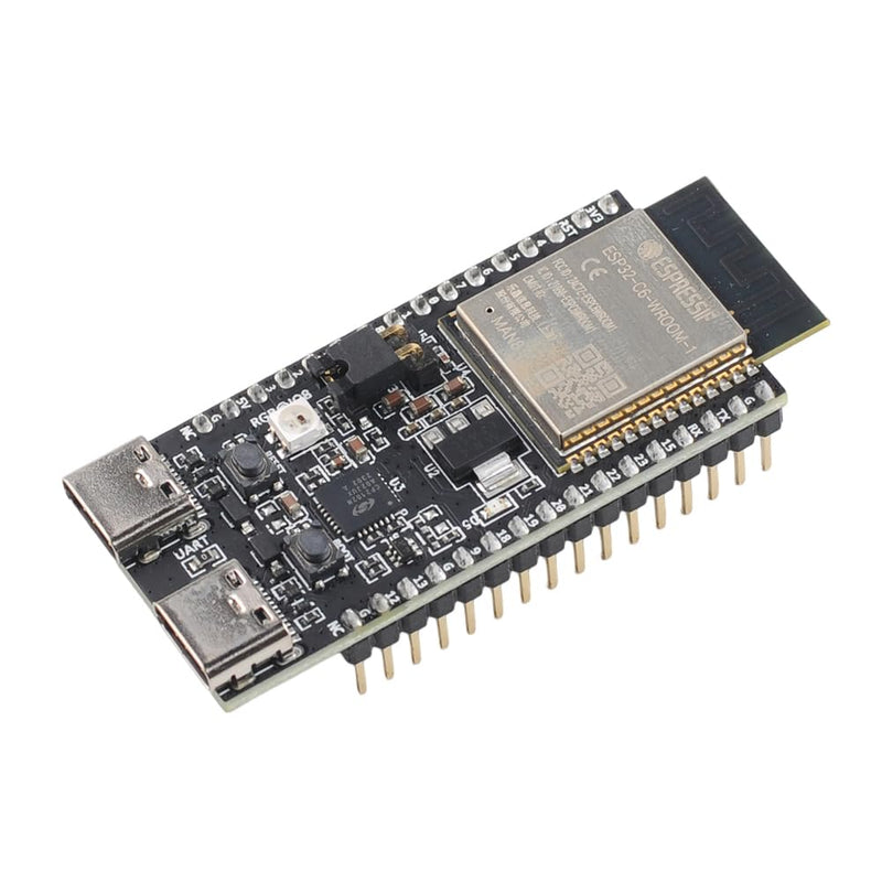ESP32-C6-DevKitC-1 N8 Development Board ESP32 C6 32-bit 8MB SPI Flash ESP32-C6-WROOM-1 Module Supports Wi-Fi BLE Zigbee3.0 Thread1.3