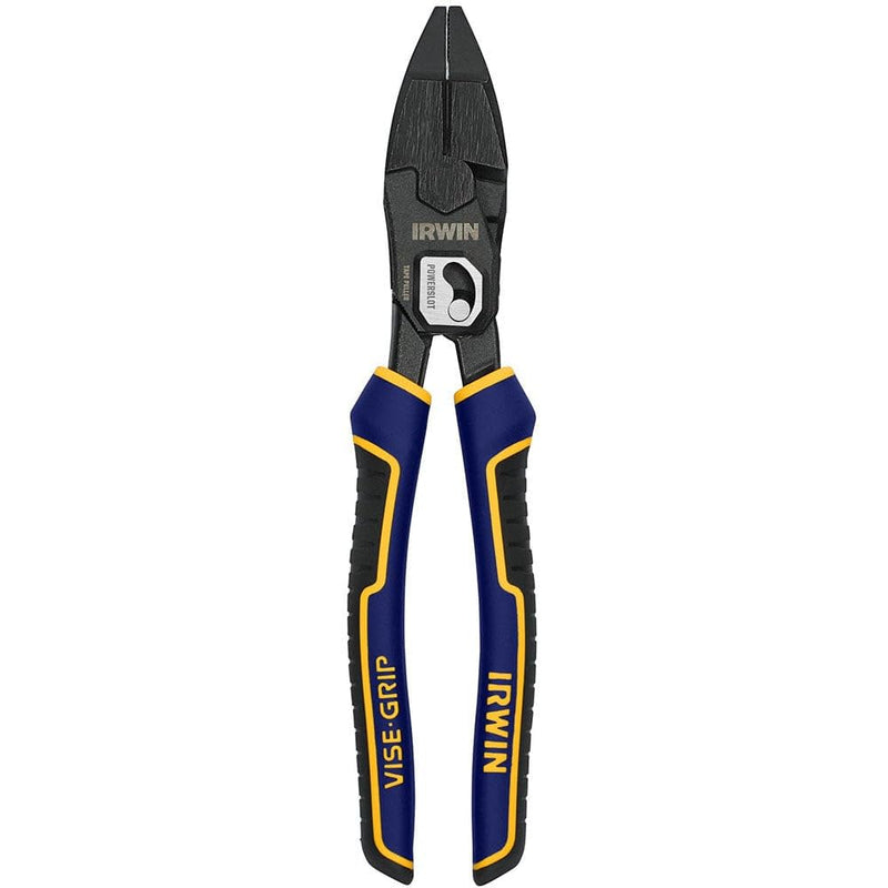 IRWIN VISE-GRIP Pliers, PowerSlot High Leverage Lineman's, 9.5 Inch (IWHT84000) One Size 9.5" Lineman's Pliers
