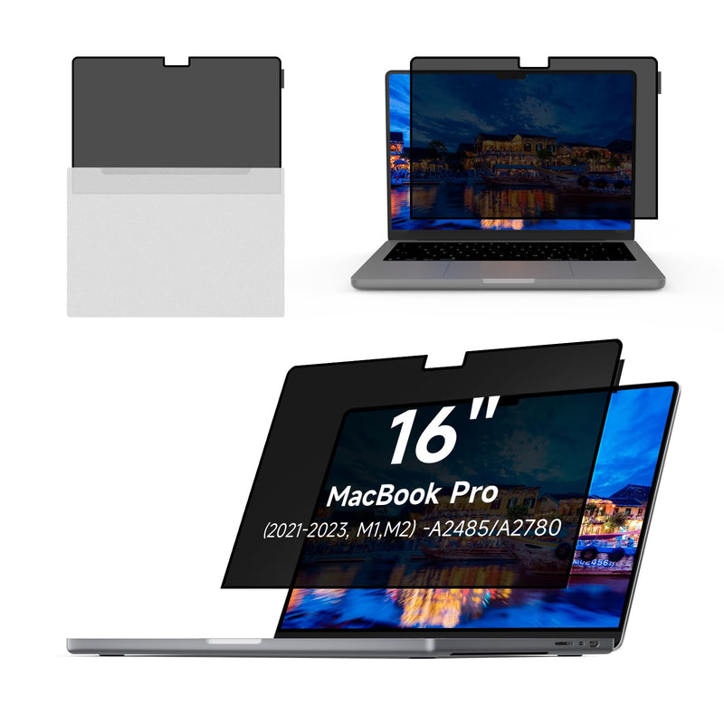 Yamaya Laptop Privacy Screen MacBook Pro 16 Inch (2021-2023, M1,M2) -A2485/A2780, Removable Computer Screen Privacy Shield for Mac 16 Inch MacBook 16 inch