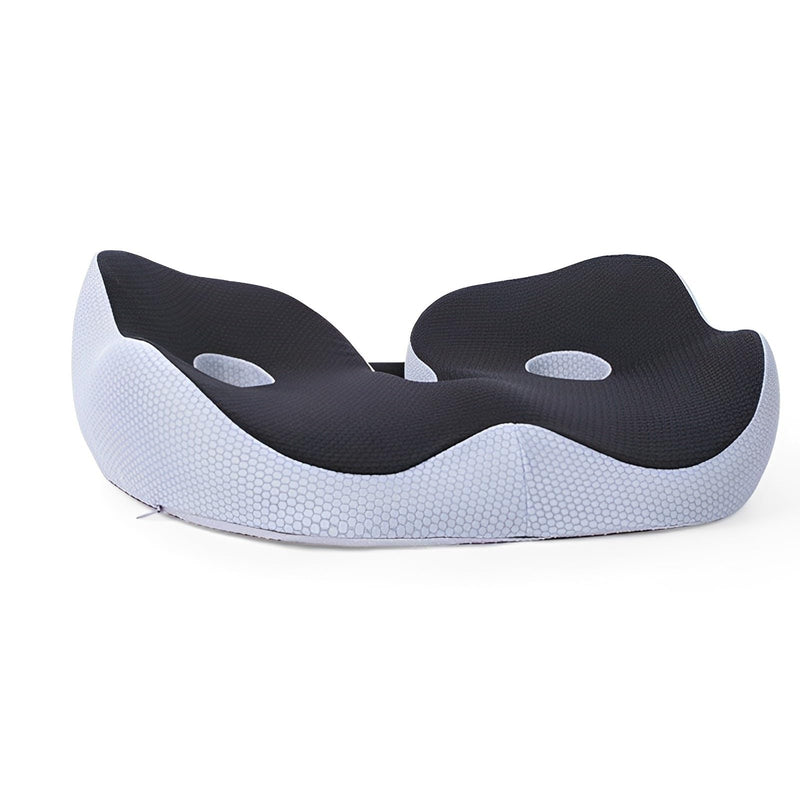 Seat Cushion, Seat Cushion for Sit Bone and Back Pain Relief, Butt, Tailbone, Hip, Hamstring, Posture Support - Memory Foam Comfort Ischial Tuberosity Pillow (Black) Black