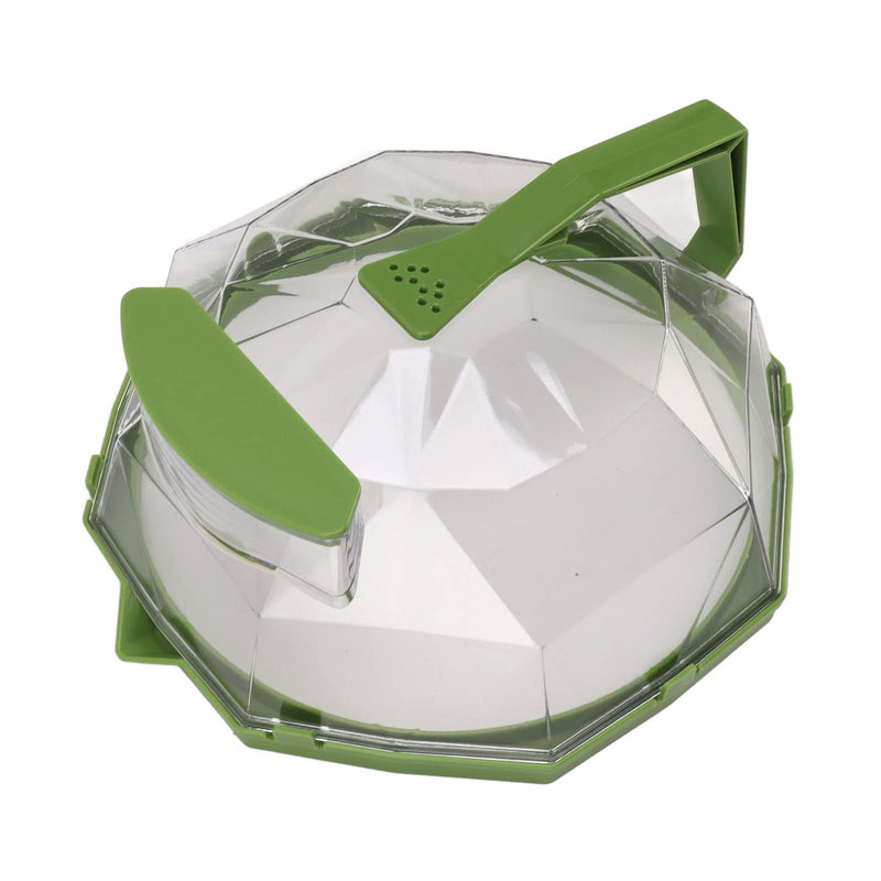Tyenaza Microwave Splatter Cover, Microwave Plate Food Cover Microwave Splash Guard Cooker lid with Extension Handle for Kitchen Cooking(Green) Green