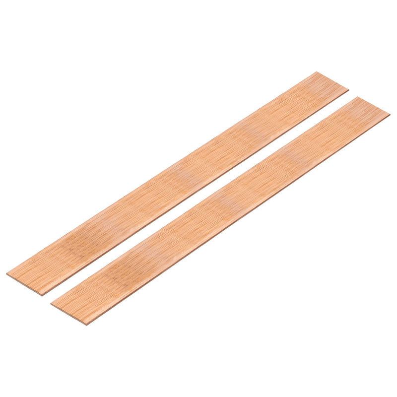 MECCANIXITY 2Pcs 15.8" x 1.2" Copper Flat Bar,1/8" Thickness Copper Bar Stock for Grounding Systems Architectural Projects 15.8" x 1.2" x 1/8" 2