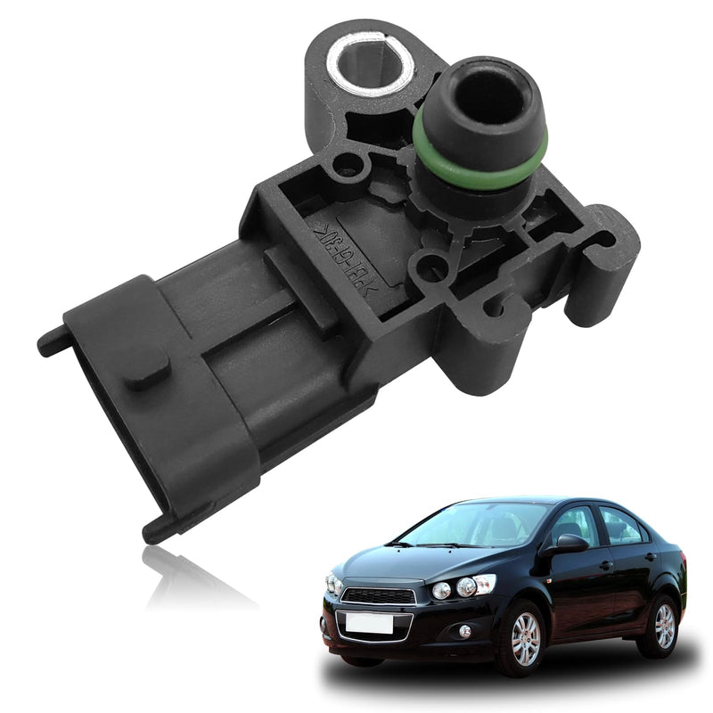Manifold Absolute Air Pressure Map Sensor Compatible with Chevy 09-11 Aveo 07-19 Impala, 08-19 Buick Enclave, 07-13 GMC Sierra 1500,#55573248 Map Manifold Absolute Pressure Sensor Air Intake Switch