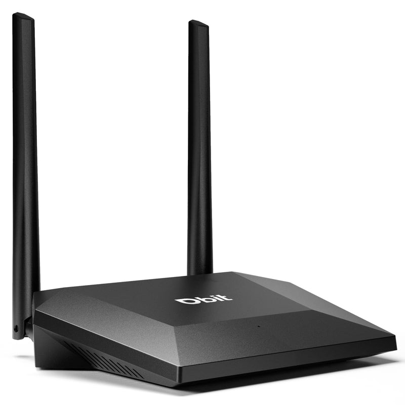 Dbit N300 Easy Setup Wireless Wi-Fi Router Smart Home Internet Router - 2 x High Power Antennas, 4 x Fast Ethernet Ports, Supports Wireless Repeater, WISP Mode (T1 Pro) 2.4GHz, N300