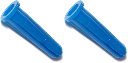 Hard-to-Find Fastener 014973294106 Conical Plastic Anchors, 10-12 x 1-Inch, 100-Piece, Blue (Pack of 2) 100 Count (Pack of 2)