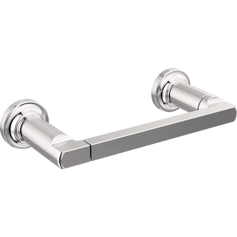 Delta Tetra (1-Pack) Toilet Paper Holder Polished Chrome Tissue Roll Holder for Bathroom Organization and Storage Pivoting Toilet Tissue Holder Wall Bathroom Accessories 78955