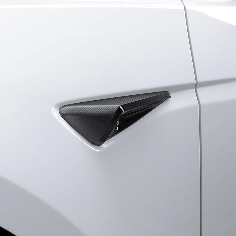 Spigen Side Camera Protection Cover for Tesla Model Y Juniper (2025/26) & Model 3 Highland (2024/25) - 2 Pack carbon