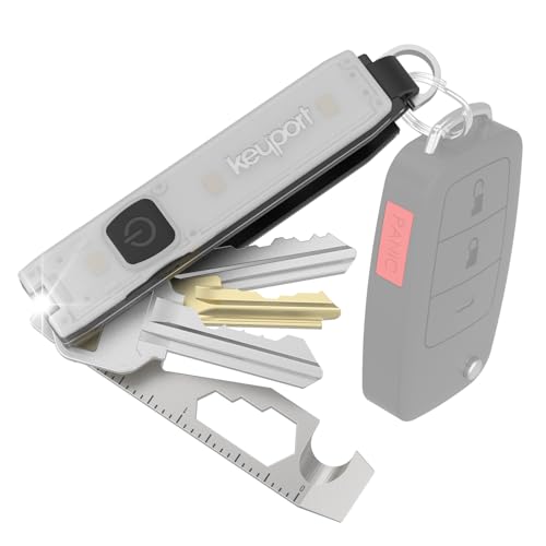  [AUSTRALIA] - Keyport Essential Plus Kit: Pivot 2.0 Modular Key Organizer with Flashlight Black
