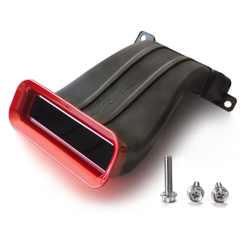 Air Intake Snorkel Modification Tuyere Big Mouth Inlet Compatible With 2012-2018 MK3 MK3.5 Ford Focus ST RS Hatchback 4D Sedan (Red) Red