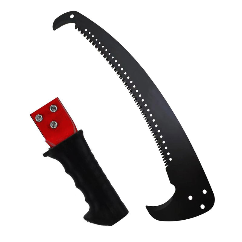 Hand Pruning Saw RazorTOOTH，Extension Pole Tree Trimmer Saw Attachment（Head） ， Curved Blade Hand Saw，Can Cut Branches With a Diameter Of 7 Inches.23.4in With handle 23.4in With handle