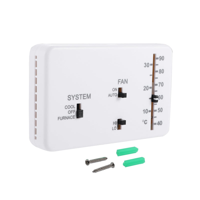 RV Analog Control Heating/Cooling Thermostat Kit for for Campers Motorhome/for Duo-Therm Thermostat RV Analog Control Heat/Cool / 40-90°F Temp on A/C and Furnace / 1 Set