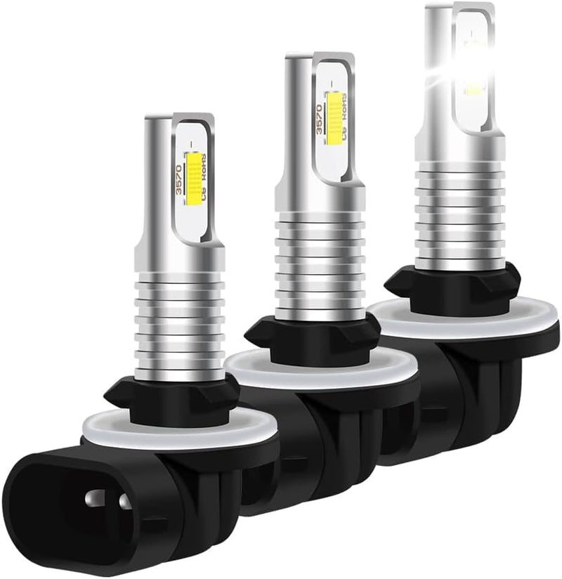  [AUSTRALIA] - Compatible with Polaris Sportsman 300 400 450 500 550 570 600 700 800 850, Compatible with Sportsman RZR 570, ACE, Hawkeye, 881 886 889 894 fog light Bulbs, 6000LM 6000K，Pack of 3