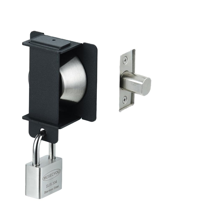 Deadbolt Security Guard, Deadbolt Lockout Device, Temporary Door Lock, Block The Access to Keyhole and Disable The Dead Bolt, Prevent Lock-Picking(Without Padlock, Guard for Exterior) without Padlock Keyhole Protection Guard