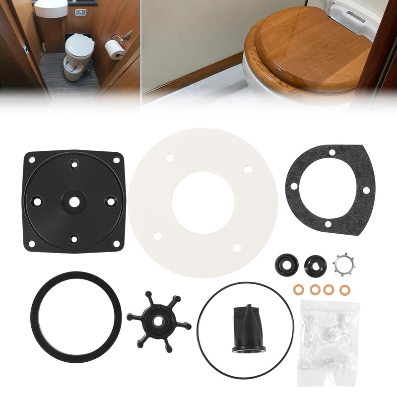 Replace for Jabsco 37040-0000 Marine Toilet Service Kit Fit for Jabsco 37010 Series