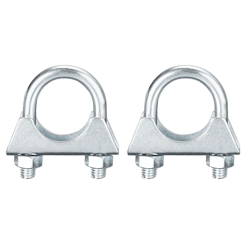 uxcell Muffler U-Bolt Clamps for 25mm(1") Diameter Exhaust Tail Pipe, 2pcs Exhaust U Clamp Saddle Type U-bolt Clamps 2