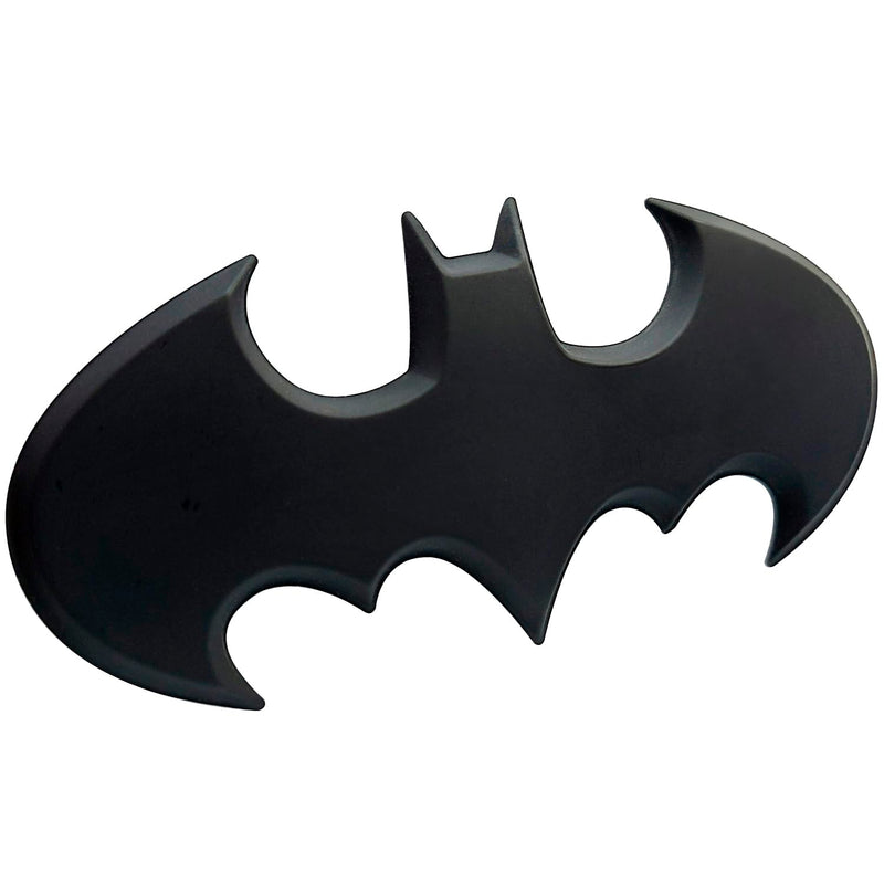 Fan Emblems Batman Car Emblem - 1989 Batwing Batarang Symbol 3D Auto Badge - Color: Matte Black - Size: 3.8 x 1.8 x 0.2 inches - Officially Licensed DC Car Accessories 1989 Batman Batwing 3D (Matte Black)