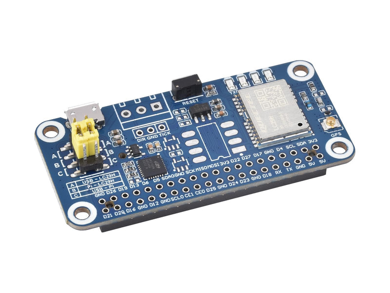 Waveshare LC29H Series Dual-Band GPS Module for Raspberry Pi, Dual-Band L1+L5 Positioning Technology, Supports RTK Base, Can Establish a Base Station to Transmit Correction Data
