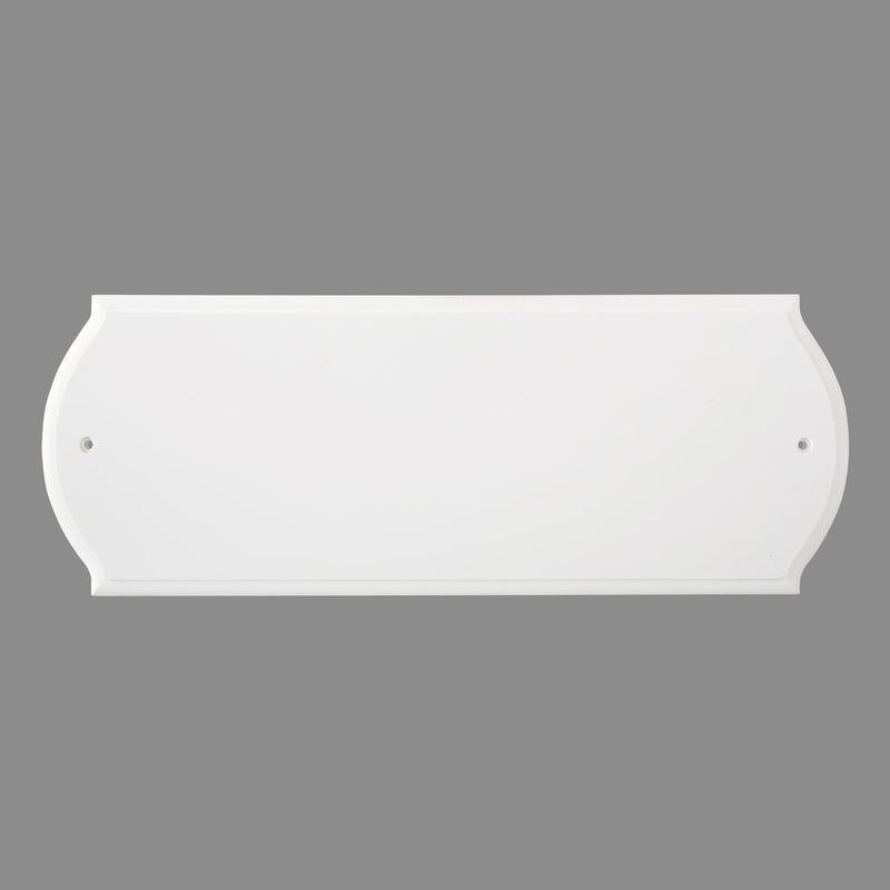 HASWARE Paintable Address Plaque White Block, Modern Design, for DIY, Outside, Home, Street(6" X 16")