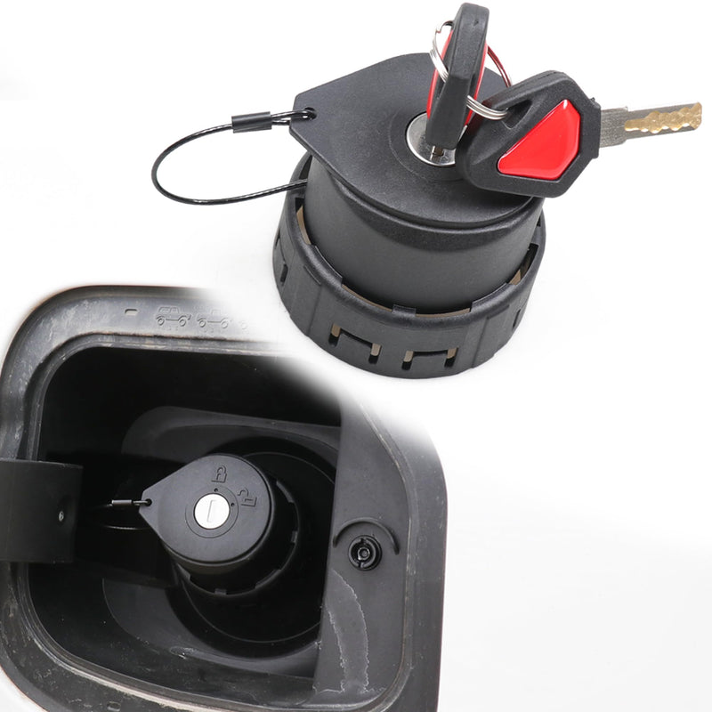 Locking Gas Cap with Key for Bronco, Anti-Theft Locking Fuel Cap Gas Tank Lock for 2021 2022 2023 2024 2025 2026 Ford Bronco Accessories (Not For Raptor,Maverick) Fit 2.31" Threaded Hole