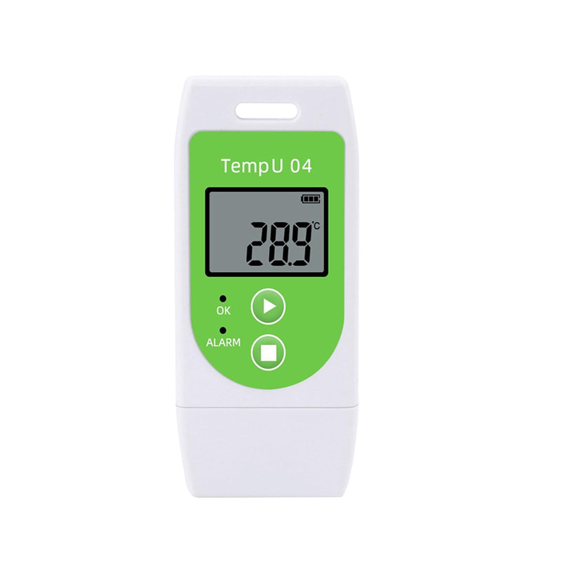 Tzone Temperature Data Logger USB Reusable Temp Recorder Thermometer | TempU04,Digital Industrial Datalogger,32000 Recording,for Refrigerator Freezer Food Storage Shipping,PDF&CSV Reports Temp Data Logger