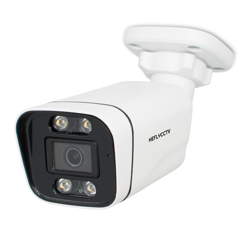 4MP POE IP Camera,Bullet Security Surveillance Wired CCTV Cameras with Human Detection One-Way Audio,Smart Color Night Vision,SD Card Slot,2.8mm Wide Angle,IP67 Waterproof Outdoor Indoor Bullet