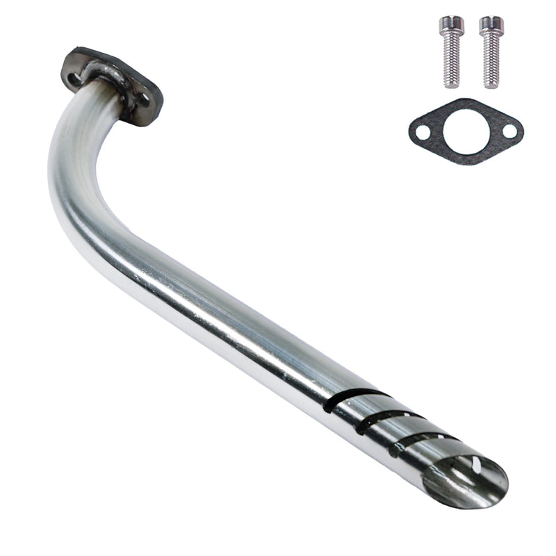 Header Exhuast Pipe Kit for Monster Mega Moto MMB80 MMB105, Coleman RB100 105cc, Motovox MBX10 Baja DB30 97cc Orxyearth Dirt Kids Mini Bike Lifan 79cc/105cc Engine MMK80 Go Kart (Sliver) Sliver