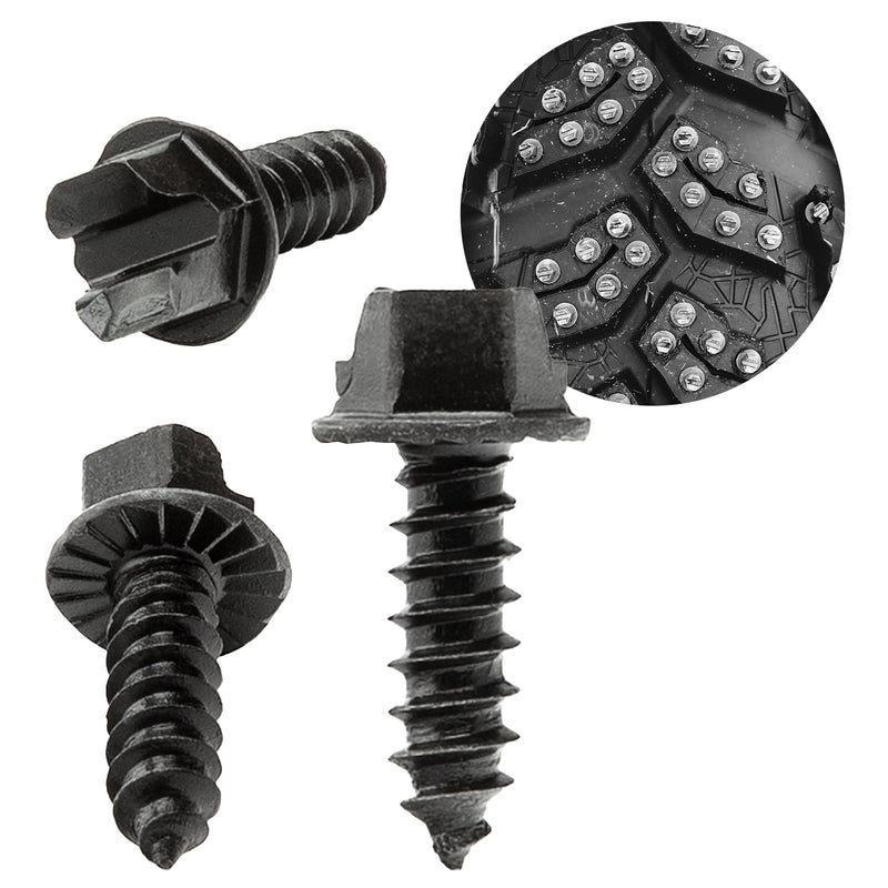 Kold Kutter AMA-Approved Traction Screws 250 Pack (#8) 3/8" - Winter Ice & Snow Tire Heavy Duty Studs Spikes for Racing Dirt Bikes, ATVs, Motorcycles, and Snowmobiles Tracks 3/8" Screw | 18 TPI