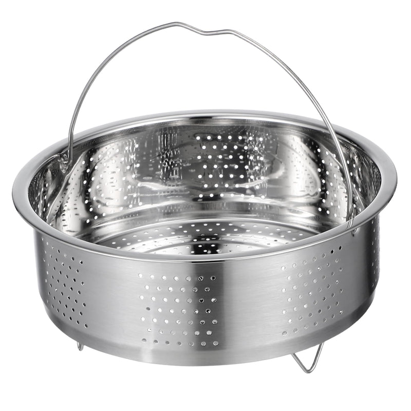 DOITOOL Stainless Steel Steamer Basket for Pot, 8.65inch/22cm Vegetable Steamer Basket Insert Steaming Rack with Handle, Vegetables Fruit Strainers and Colanders for Home Kitchen Cooking 21.5X21.5X9CM