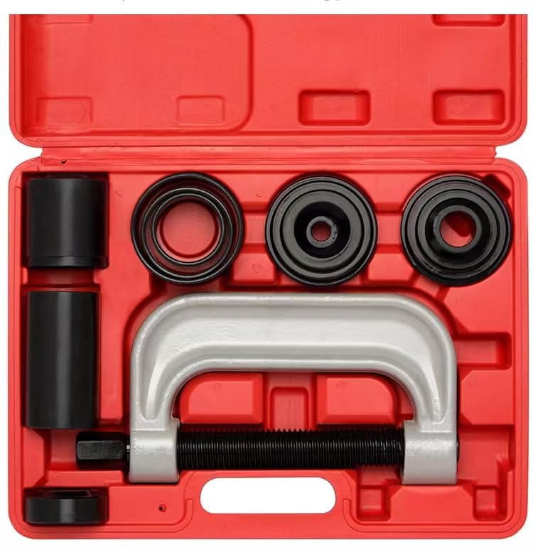 Ball Joint Removal Tool Kit,10PC Ball Joint Press Kit for Most 2WD 4WD Cars and Light Trucks(Red) Red