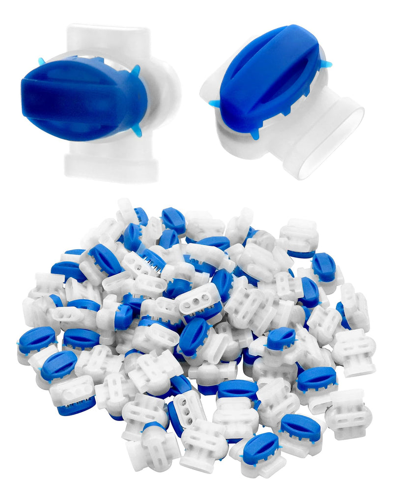 QWORK 200 Pack 3 Wire Connectors Electrical IDC 314-BOX Pigtail Connectors for 22-14 AWG Cables