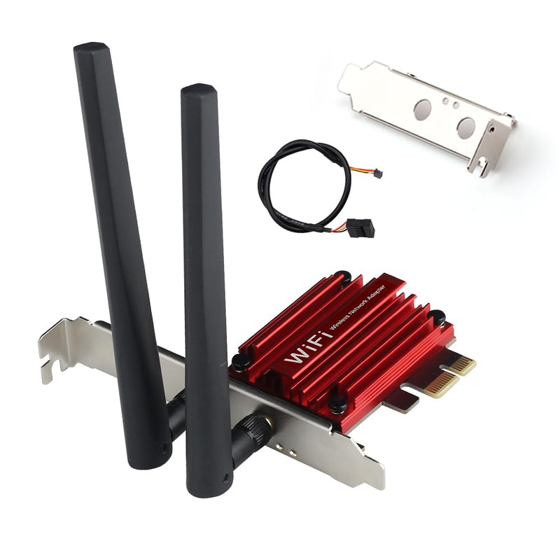 AX200 WiFi 6 PCIe WiFi Card (PCE-AX3000) - 3000Mbps Dual-Band Wireless Adapter with Bluetooth 5.2, MU-MIMO, OFDMA Compatible with Windows 10/11, Desktop Gaming & High-Speed Networking