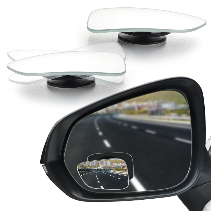 LivTee Blind Spot Car Mirror, HD Glass Frameless Convex Side Mirror Blindspot, Wide Angle Rear View Mirrors for SUVs, Trucks and RVs - Car Accessories Frameless-New