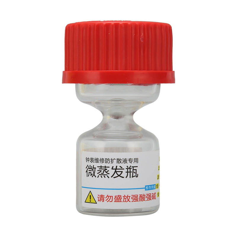 Micro Evaporating Glass Bottle, Narrow Bottle Neck Special Bottle for Epilame and Lubeta, Liquid Spread Prevention from Volatilization, Watch Repair Tool for Watchmakers