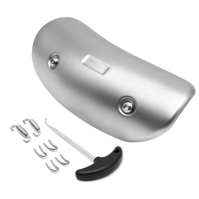 Exhaust Heat Shield Muffler Pipe Heat Cover Protector Guard Imitation Carbon Fiber Stainless Steel (A) A