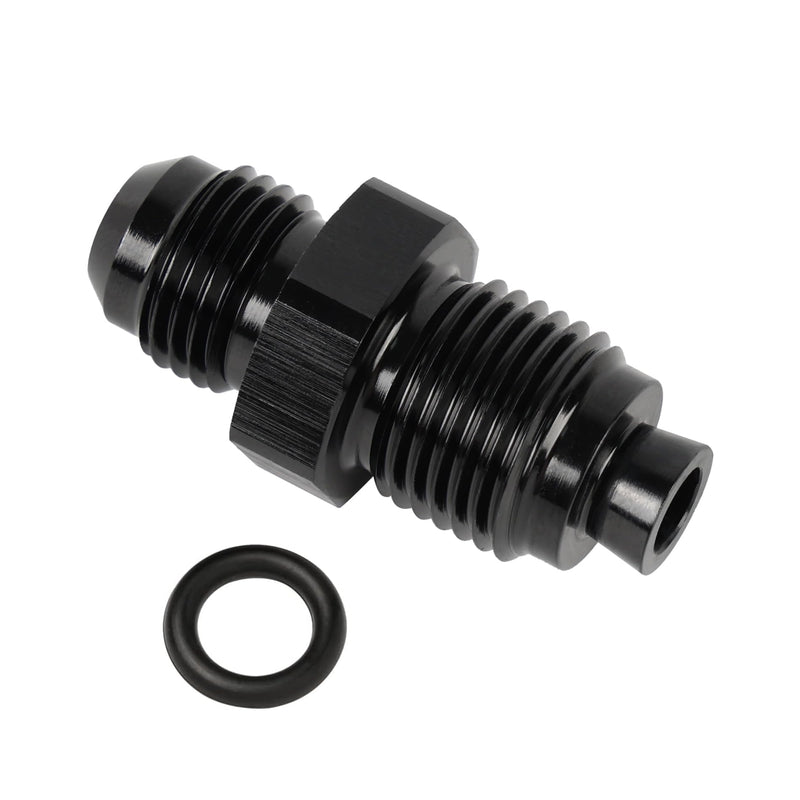 EVIL ENERGY 6AN Male Flare to M16x1.5 O Ring Seal Power Steering Adapter Fitting Connector Aluminum Black 6AN to M16x1.5 1