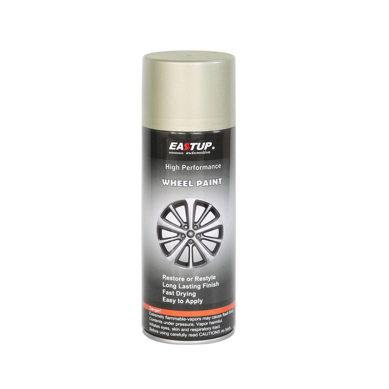 EASTUP Premium Champagne Gold Metallic Wheel Paint - Brilliant Finish, High Durability, Fade-resistant, Quick Drying Rim Coating Spray Paint. 08#530-Champagne Gold