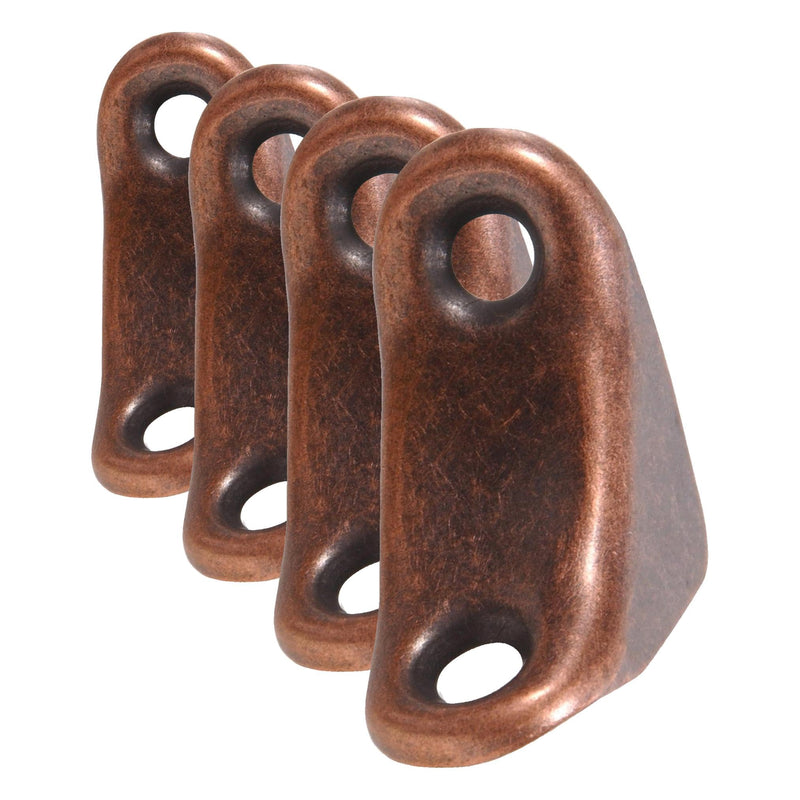 The Hillman Group 851691 1 x 3/4-Inch Chair Brace, Antique Bronze (Pack of 4) 1 Count (Pack of 4)
