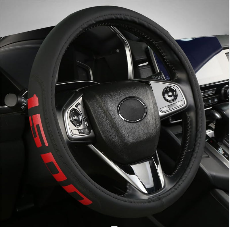 Microfiber Leather Steering Wheel Cover fit Dodge Ram 1500 Chevy Silverado GMC Sierra 1500 Accessories 15-16.5Inch COVER-1500