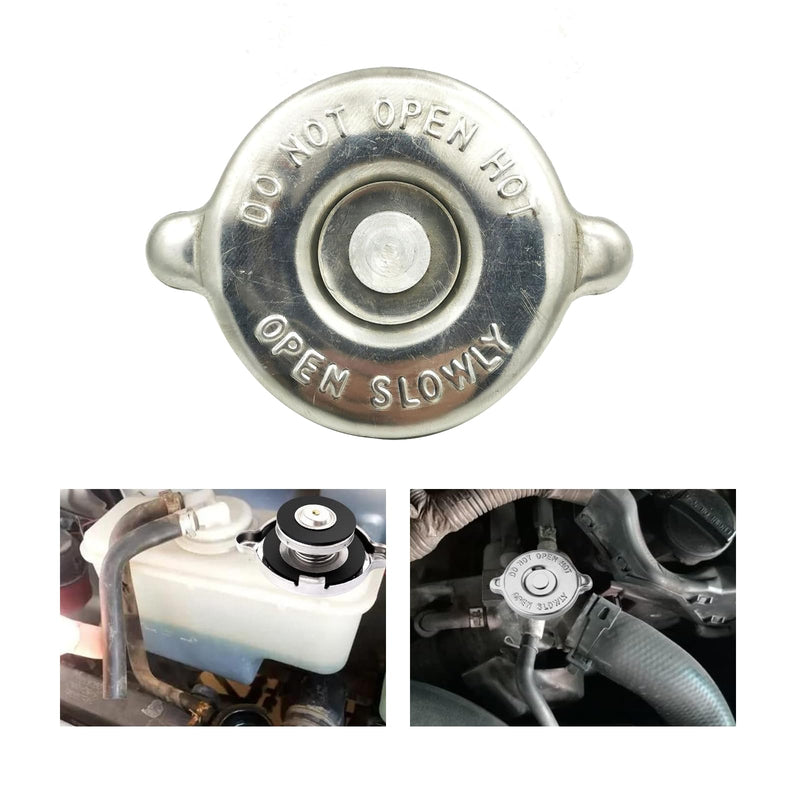 Pack-1 Radiator Cap, Stainless Steel Engine Seal Cover, 16 PSI Original Equipment Replacement, Durable Radiator Cover Assembly, Automotive Part, Compatible with Dodge, Jeep (Silver)