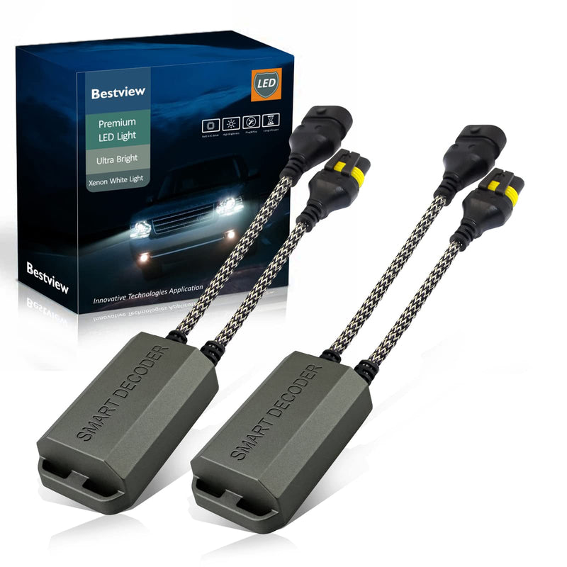  [AUSTRALIA] - Bestview 9005 9006 H10 LED light Canbus Decoder Kits Compatibility Anti Flickering Resistor Warning Canceler Pack of 2