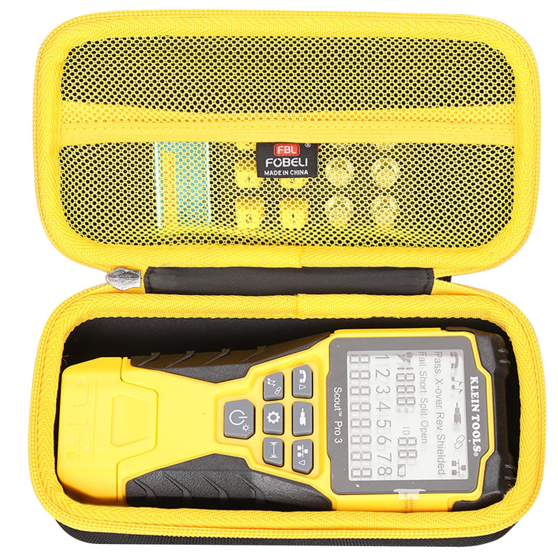 FBLFOBELI Hard Carrying Case Compatible with Klein Tools VDV501-851/VDV501-852/VDV501-853 Cable Tester Kit with Scout Pro 3