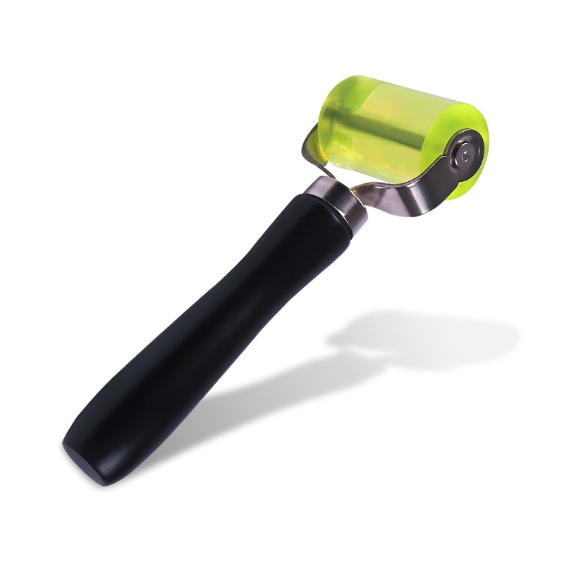 SSK-Roller Sound Dampening Installation Tool - Polyurethan Rubber Roller with Wooden Handle - Eliminates Air Bubbles