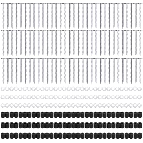 Eagles Pegboard Mounting Kit 96 Spacers 96 Screws 96 Steels Washers, Silver