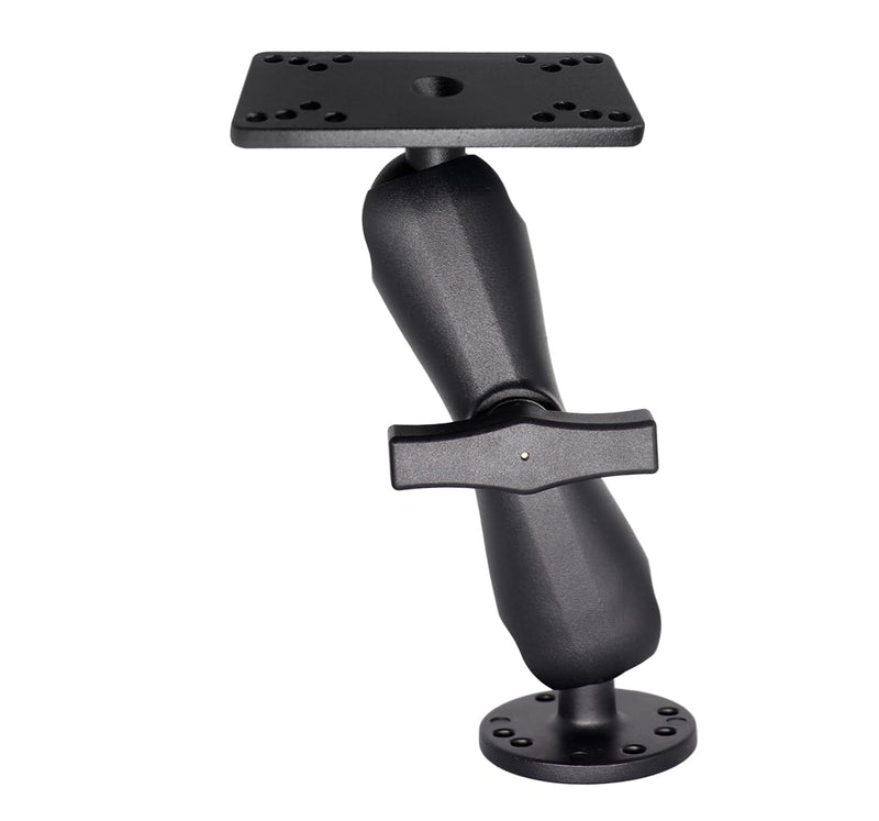 Aluminum 1.5" Ball Fish Finder Mount for Hummingbird Helix 5,7, etc., C Size Universal Marine Electronics Bracket, Compatible with RAM Mounts, Arkon, iBolt and More